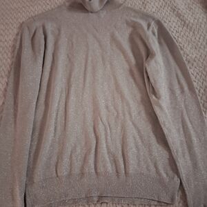 Worthington Shimmering Gray Turtleneck Sweater